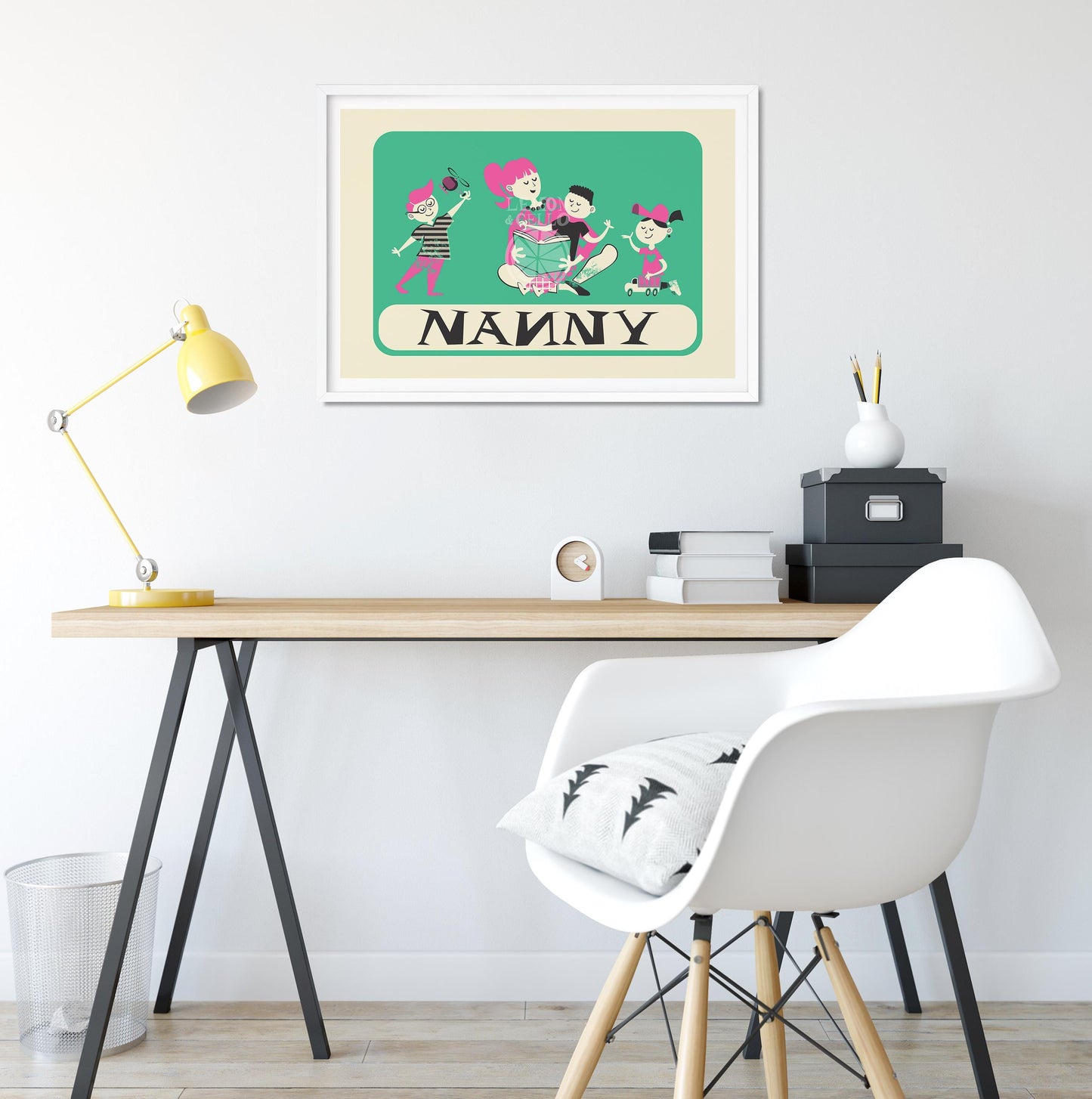 Nanny Gift Poster, Personalised Babysitter Leaving Gift, Preschool Teacher Farewell