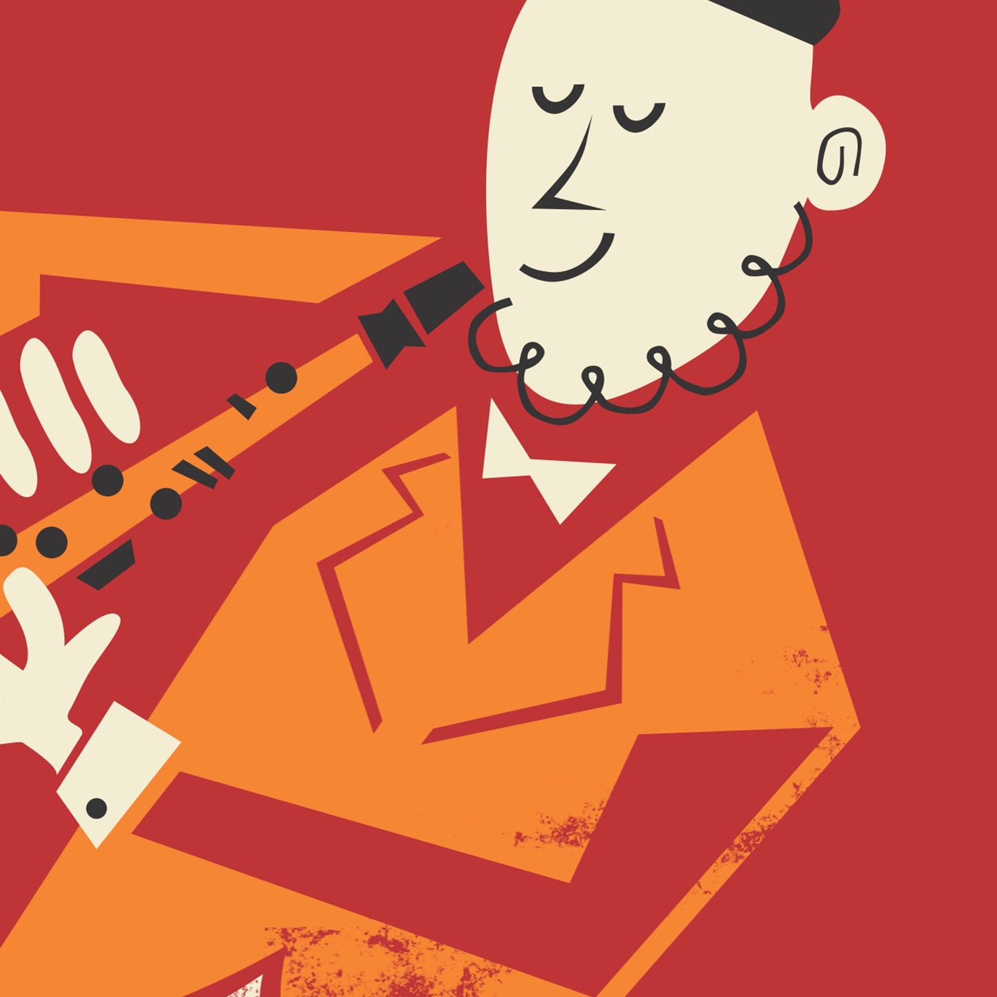 Clarinet Music Set of 2 Posters, Gift Music Teacher, Free Customization, Clarinetist Drawing
