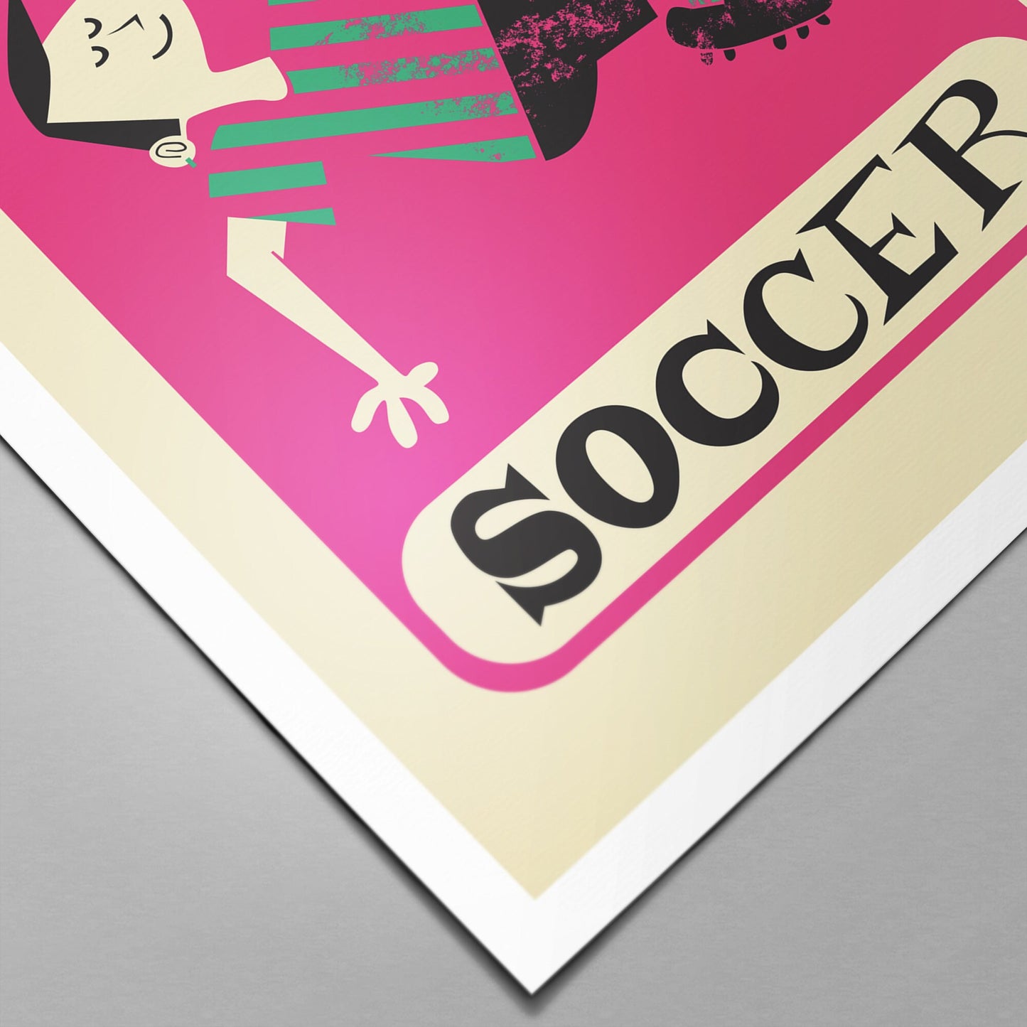 Unique Soccer Player Print, Personalized Sports Poster, Football Gift Brother Teammate, Teen Bedroom Decor