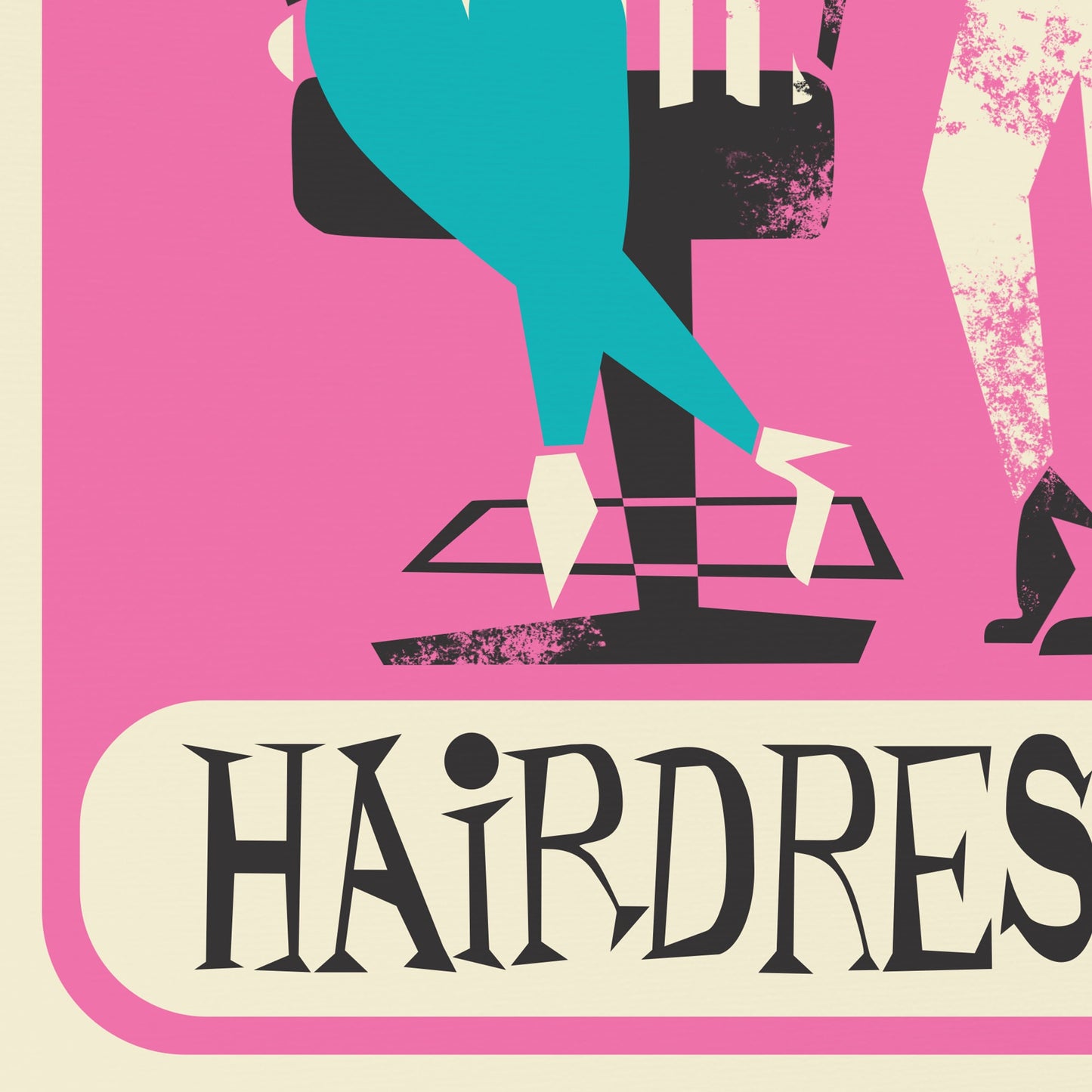 Hairdresser Birthday Gift Poster, Hair Stylist Salon Gift For Female Coworker