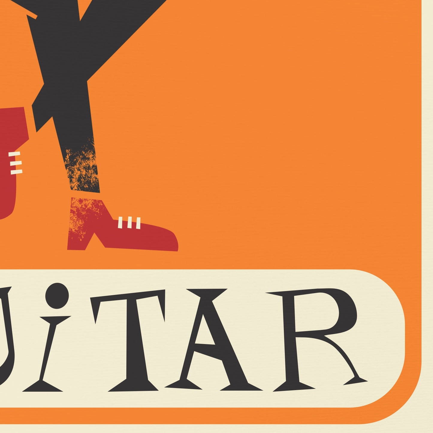 Guitar Player Poster, Color of Your Choice, Live Music Club Night, Teacher Student Gift