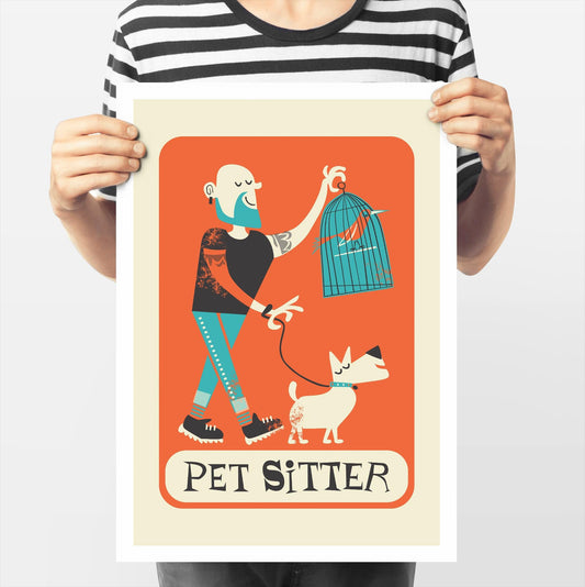 Dog Sitter Thank You Gift, Pet Bird Sitter Daycare, New Dog Owner Appreciation Poster
