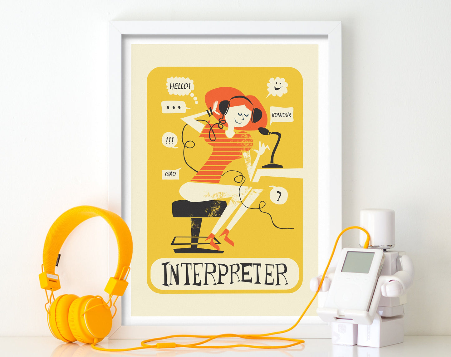 Thank You Gift For Interpreter, Appreciation Coworker Retirement Gift Women, Translator Poster