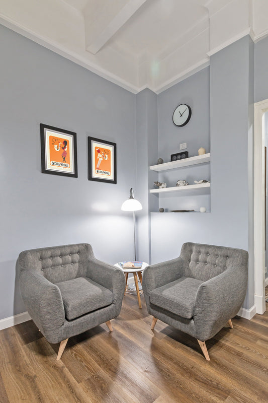 Set Of Two Saxophone Posters, Wall Art Jazz Music Prints, Personalised Names