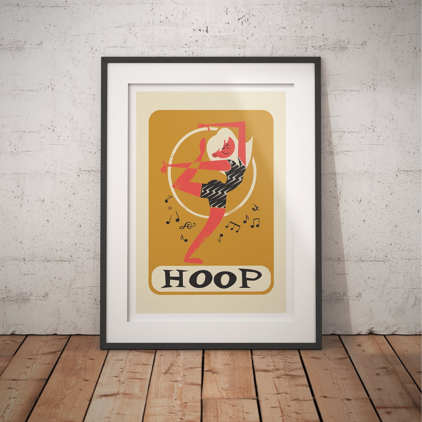 Rhythmic Gymnastics Hoop Poster, Teammate Personalized Birthday Present, Hanukkah Gift, Girl Dancer