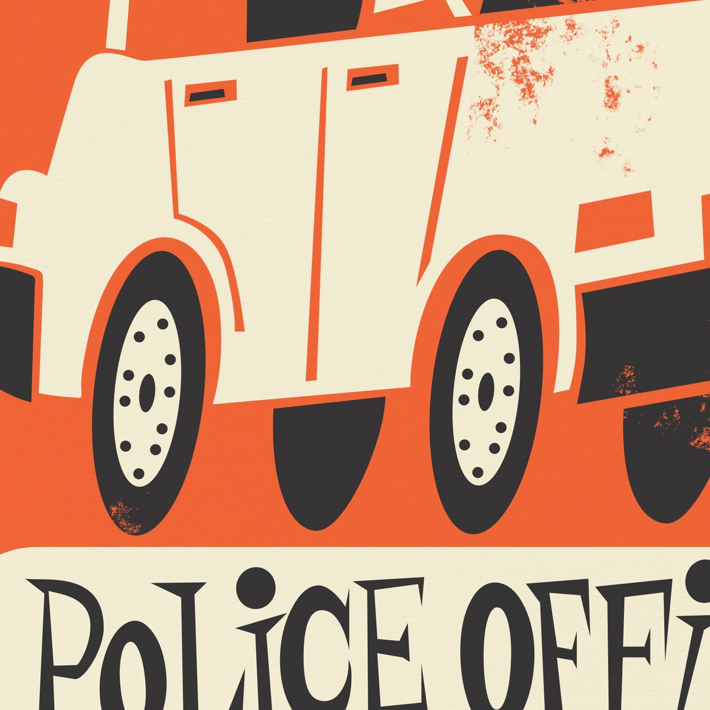 Gift For Police Officer, Academy Instructor Poster, Vintage Style Print, Retirement Gift