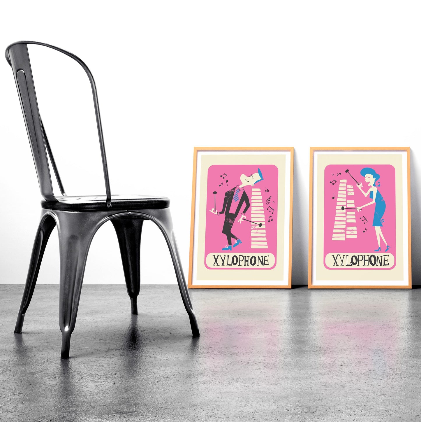 Set of Xylophone Posters, Personalized Gifts For Kids, Bedroom Wall Decor