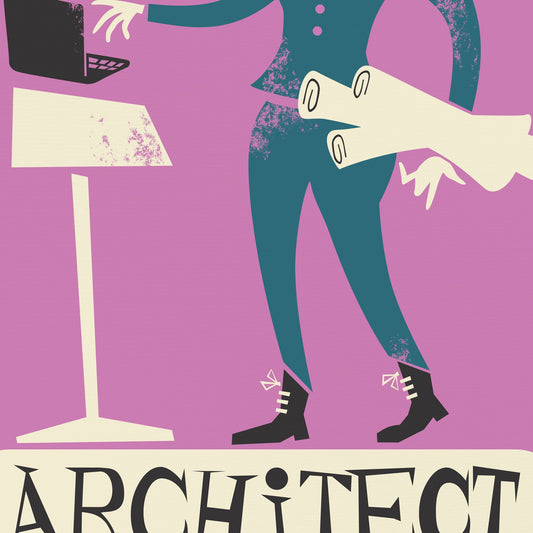 Architecture Poster, Building Designer Presents, Birthday Teacher Student