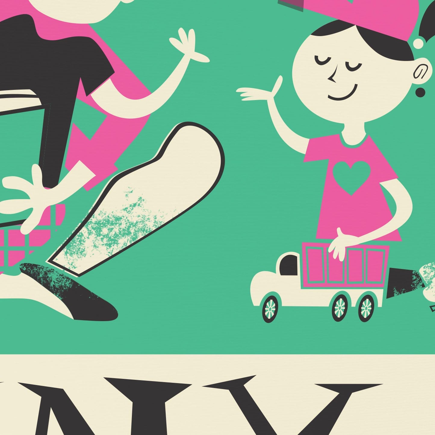 Personalized Set Of Nanny Posters, Babysitter Goodbye Gift, Au Pair Prints, Fun Wall Nursery Art