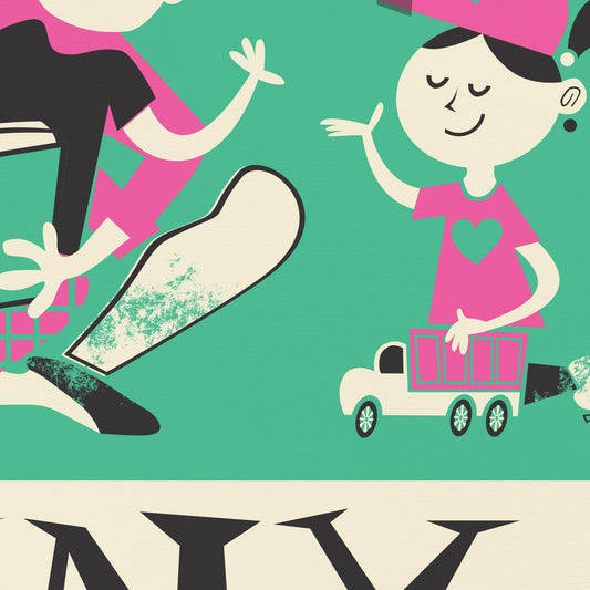 Personalized Set Of Nanny Posters, Babysitter Goodbye Gift, Au Pair Prints, Fun Wall Nursery Art