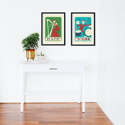 Mix and Match Gift, Music Set of 2 Prints