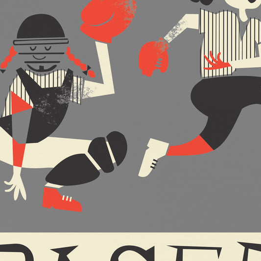 Baseball Team Poster, Softball Teammate Gift, Woman Empowerment Wall Art Decor