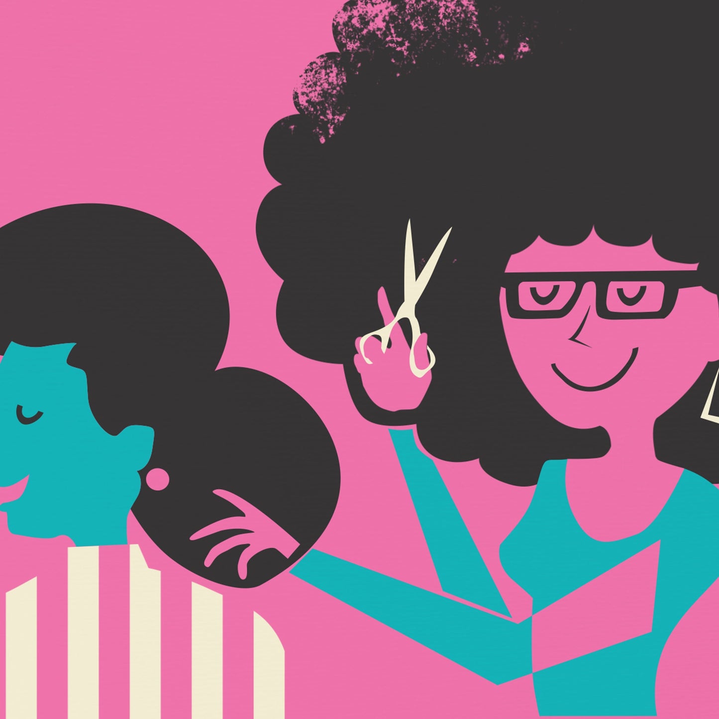 Hairdresser Birthday Gift Poster, Hair Stylist Salon Gift For Female Coworker