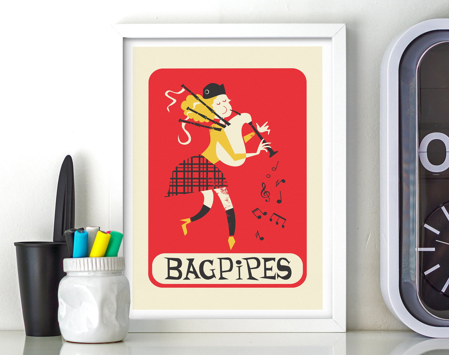Musician Funny Bagpipes Gift, Music Student Gift, Scottish Pop Culture