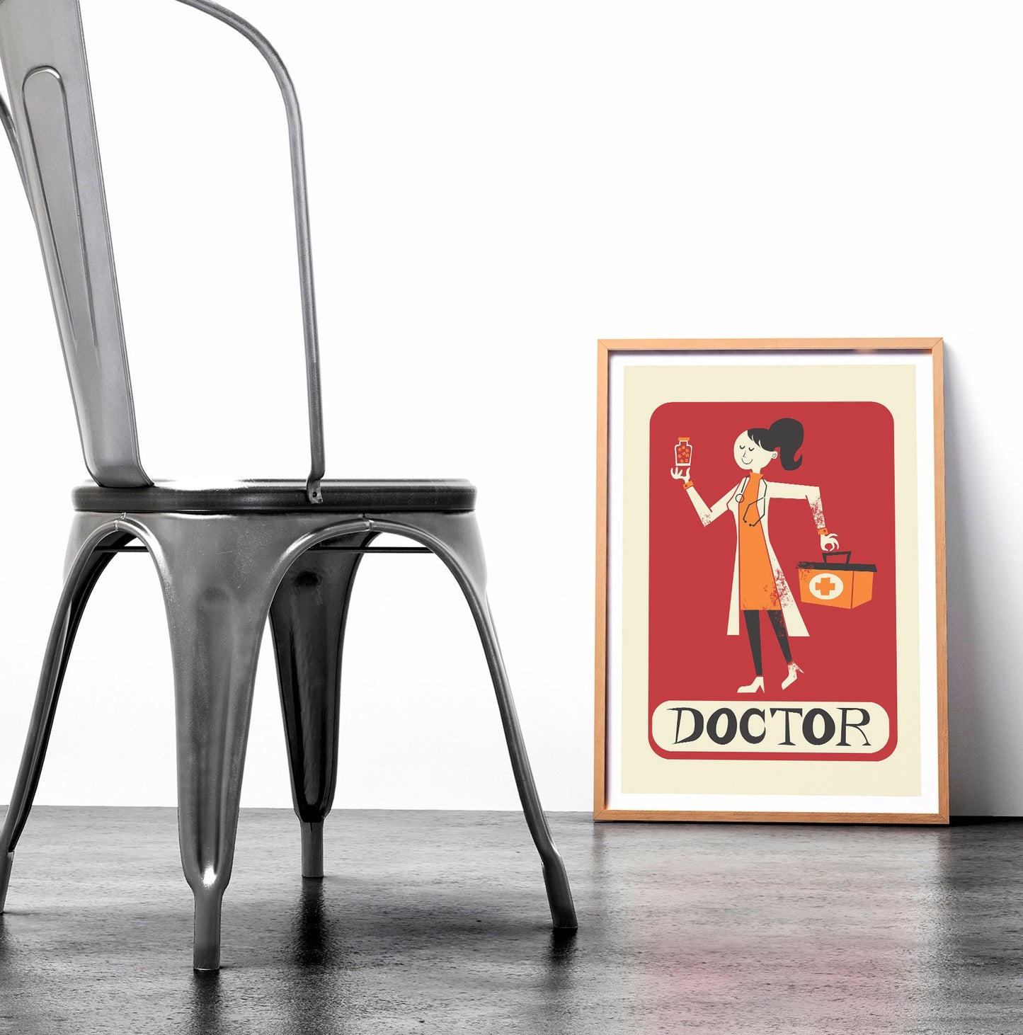 Doctor Poster Gift for Women, Personalized Art For Healthcare Professional, New Doctor Medical
