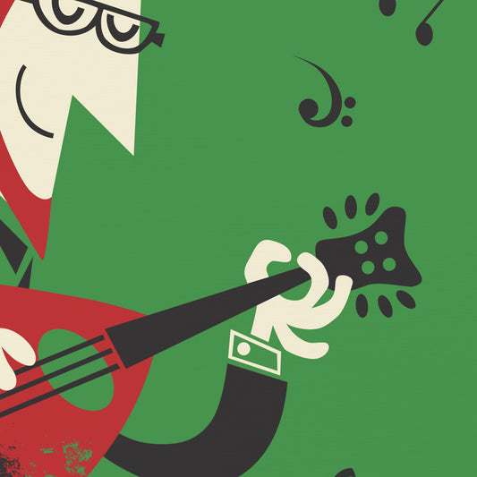 Mandolin Print, Music Player, Add Your Personalization, Studio Gallery Wall Decor