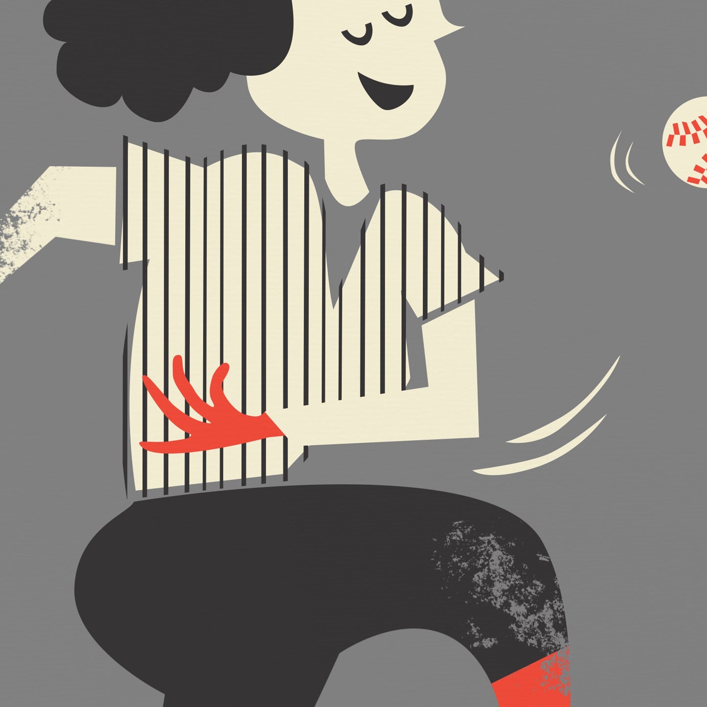 Set Of Two Baseball Players, Mid 50s Classic Posters, Pitcher Batter Girls, Christmas Gift Art