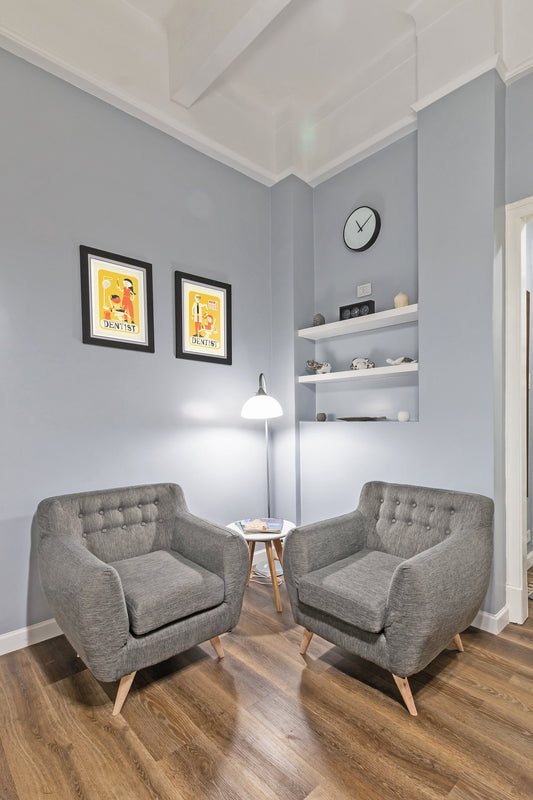 Set Of Two Original Dentist Posters, Mid 50s Classic, Gifts Dental Student