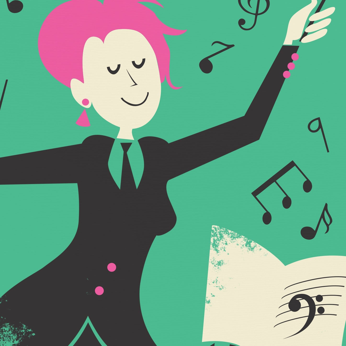 Gift For Music Conductor Poster, School Instructor Women Her, Orchestra Conductor