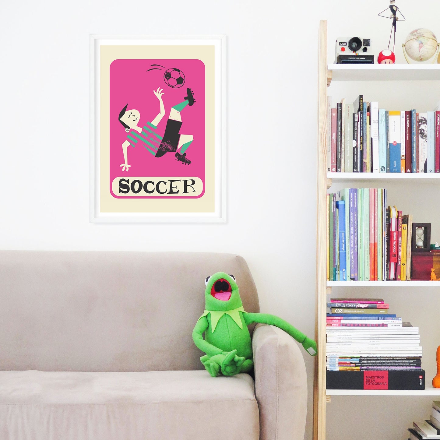 Unique Soccer Player Print, Personalized Sports Poster, Football Gift Brother Teammate, Teen Bedroom Decor