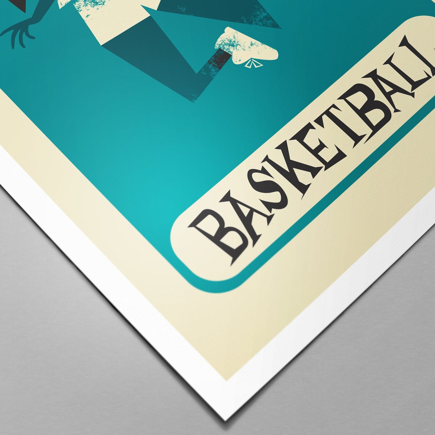 Basketball Teammate Gift, Modern Sports Poster, Teen Room Wall Decor, Support Women