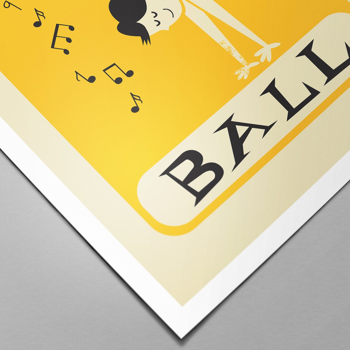 Rhythmic Gymnastics Ball Wall Art, Sports Poster, Girls Room Decor, Choose Colors