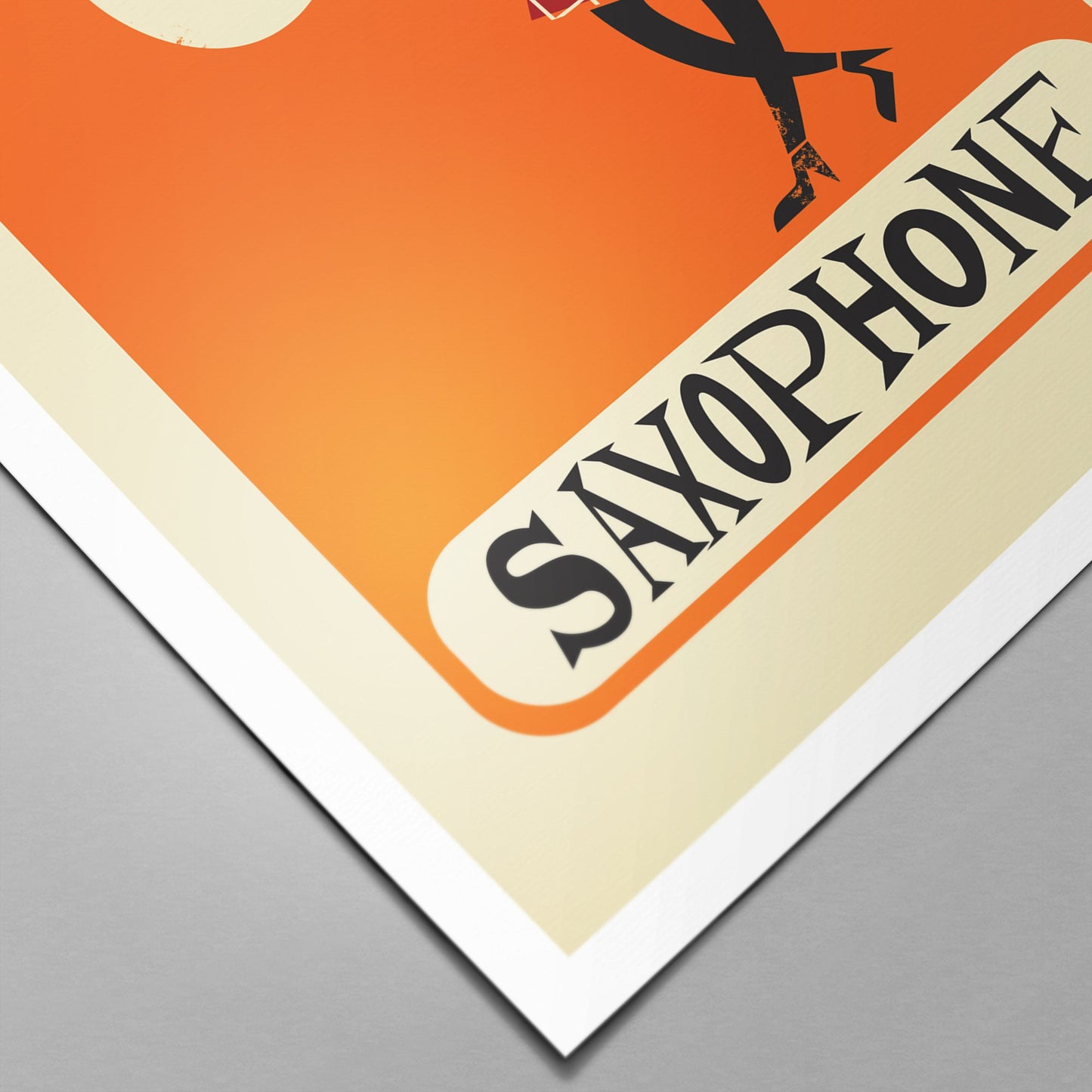 Saxophone Decor, Brass Instrument, Jazz Band Art, Choose Your Colors
