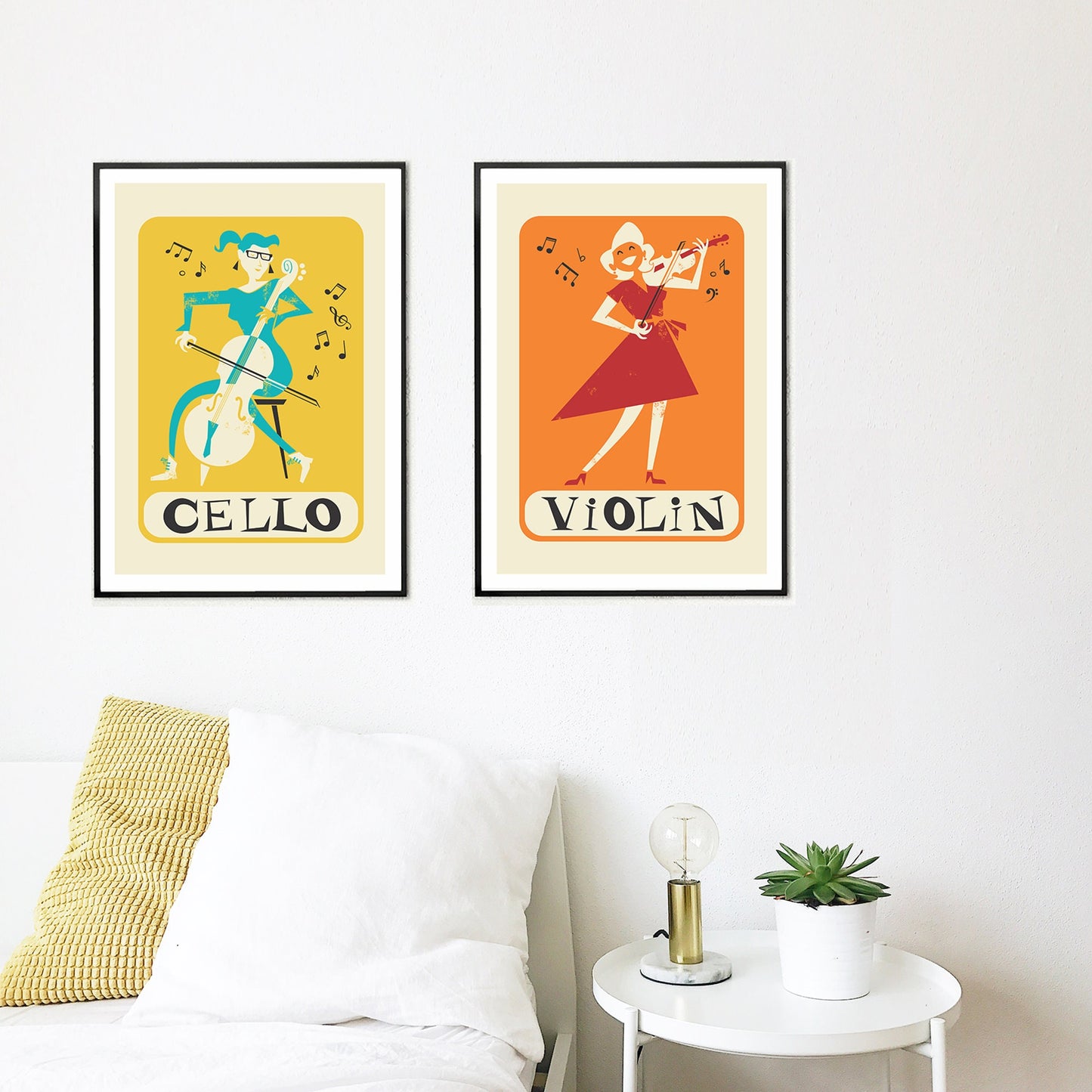 Mix and Match Gift, Music Set of 2 Prints