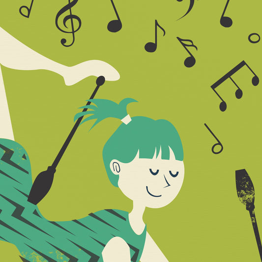 Rhythmic Gymnastics Clubs Poster, Friend Athletic Trainer, Wall Decor Sports Poster