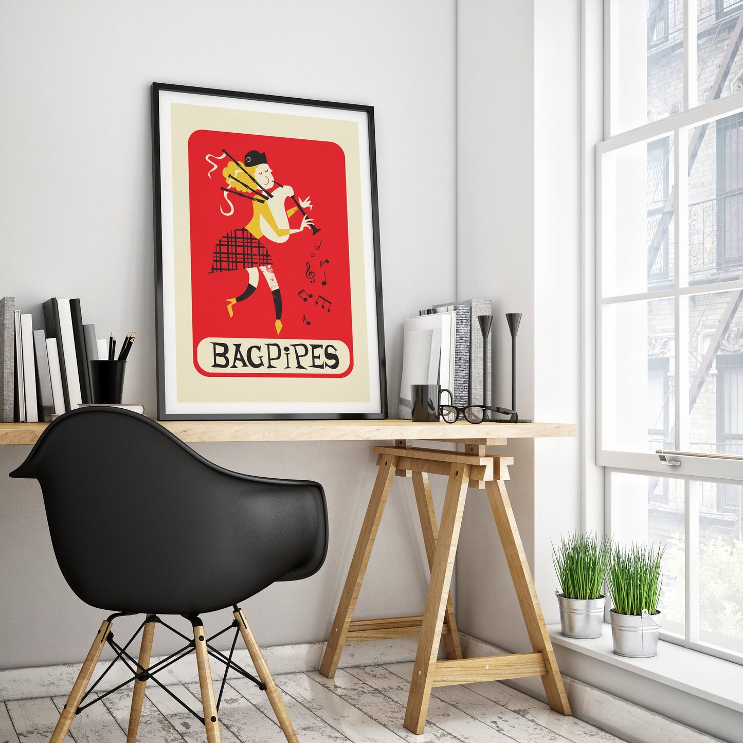 Musician Funny Bagpipes Gift, Music Student Gift, Scottish Pop Culture