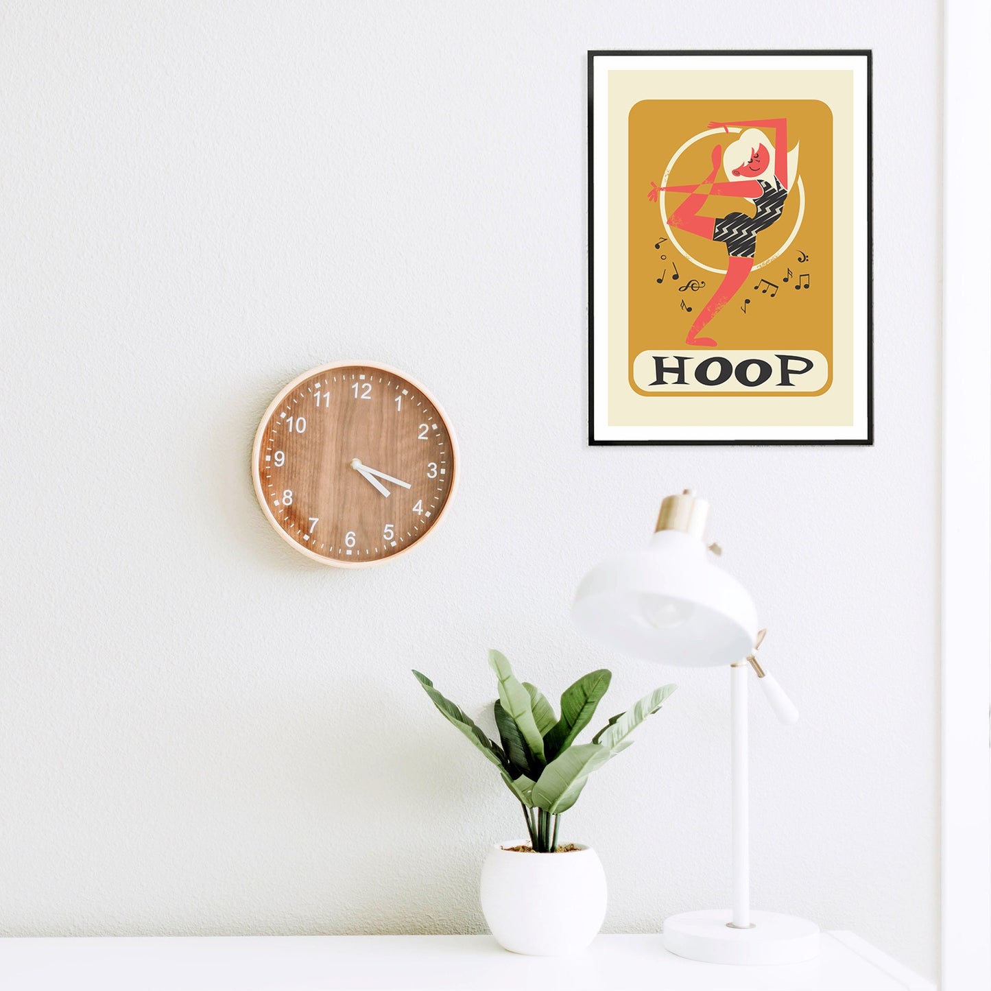 Rhythmic Gymnastics Hoop Poster, Teammate Personalized Birthday Present, Hanukkah Gift, Girl Dancer