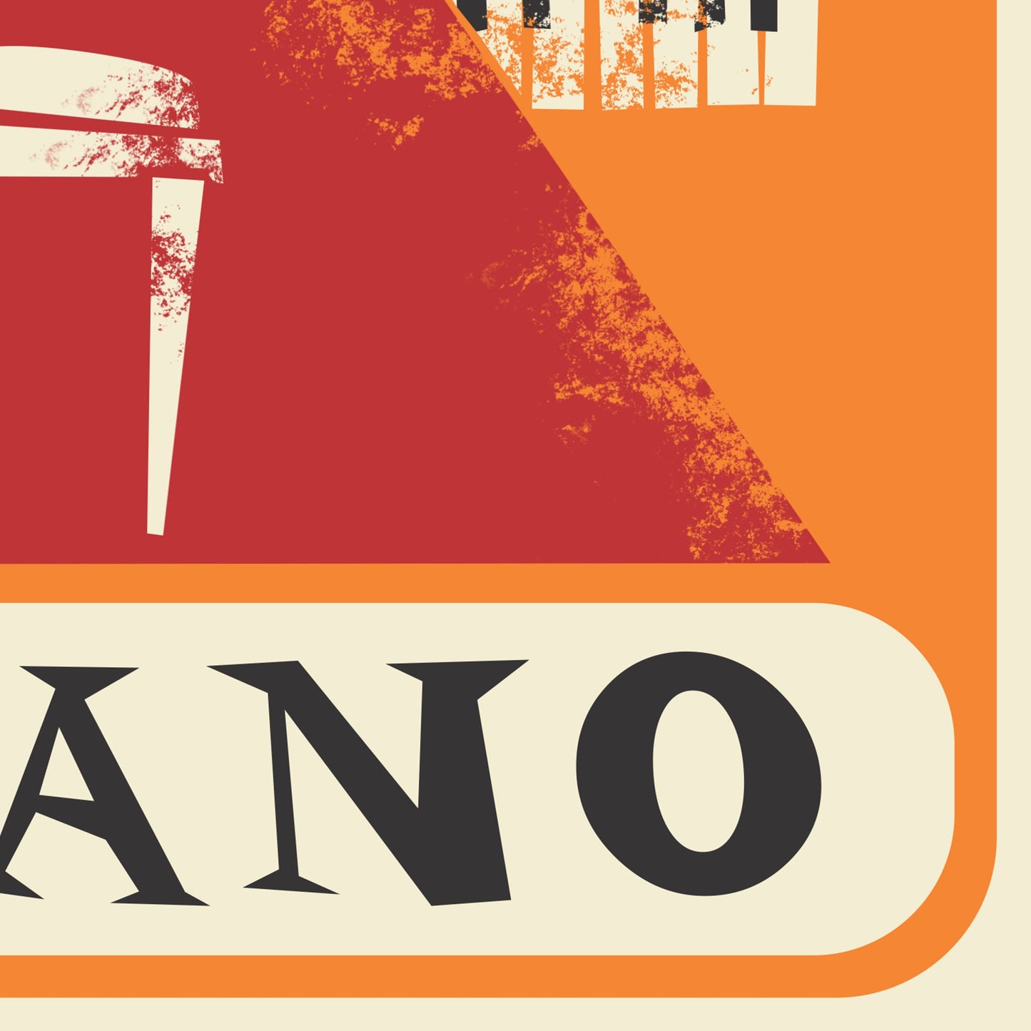 Piano Gift Poster, Gift for Musician, Piano Keyboard Decor, Birthday Gift Sister