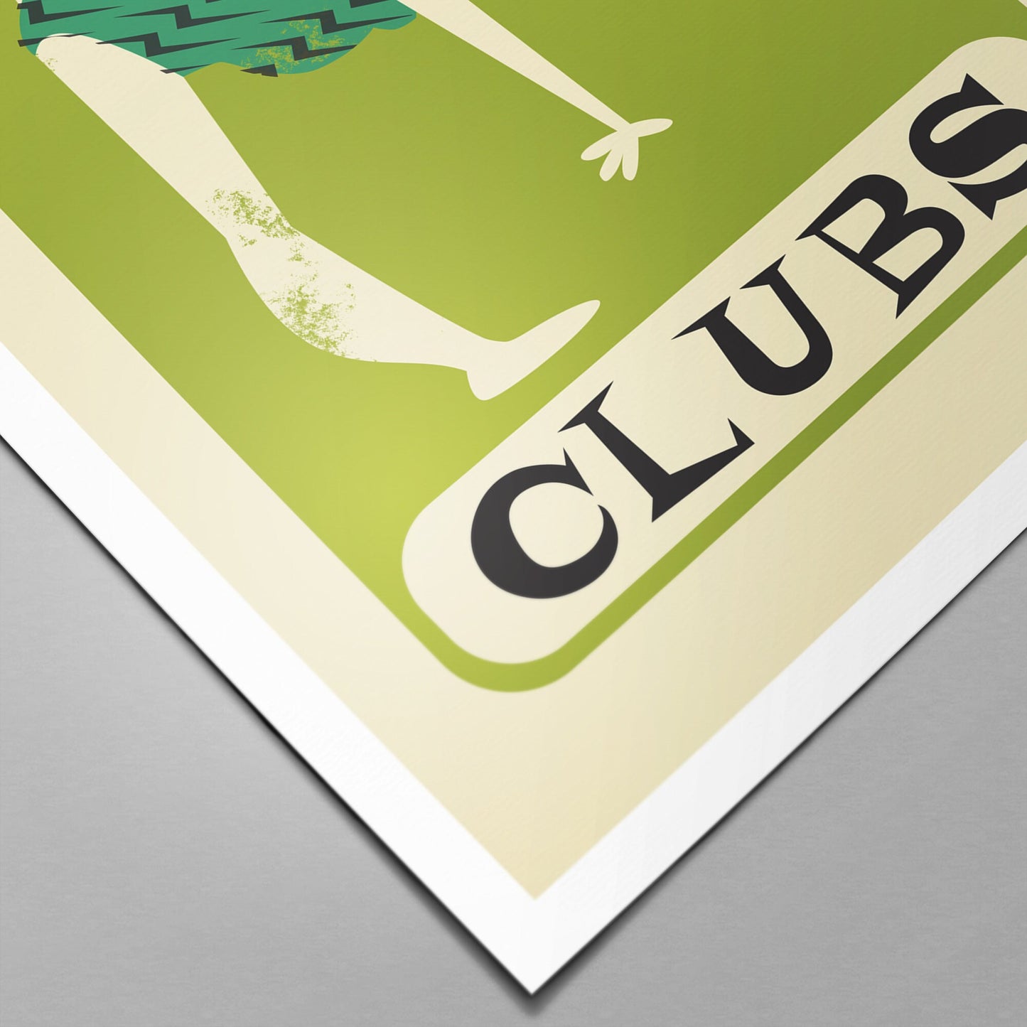 Rhythmic Gymnastics Clubs Poster, Friend Athletic Trainer, Wall Decor Sports Poster