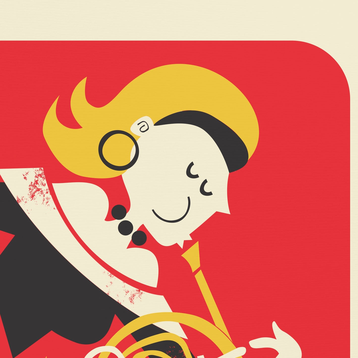 Set of French Horn Players Prints, Classic Music, Add Your Favorite Names, Fun Kids Decor