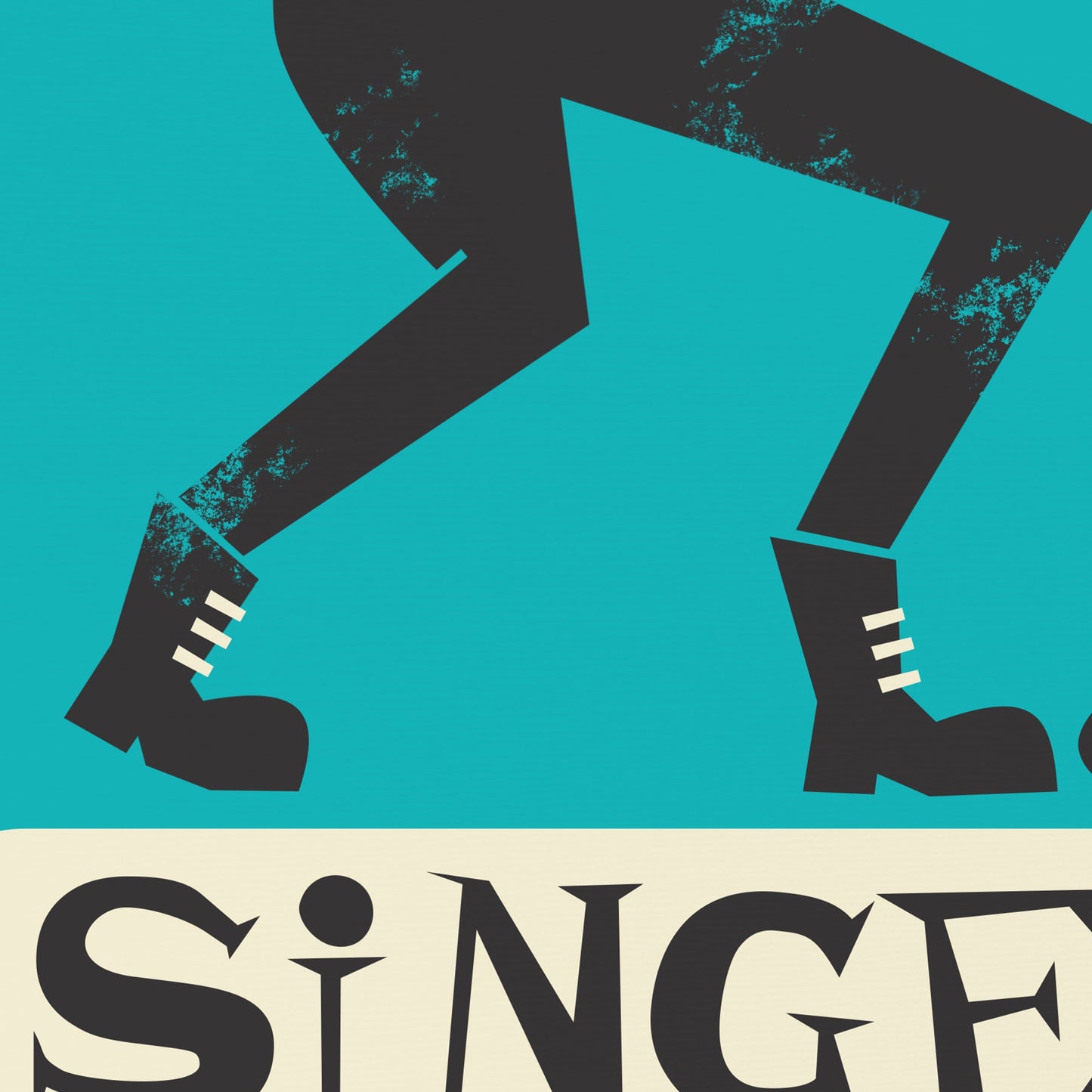 Rock Singer Poster, Rock & Roll Illustration, Add Your Favourite Colors