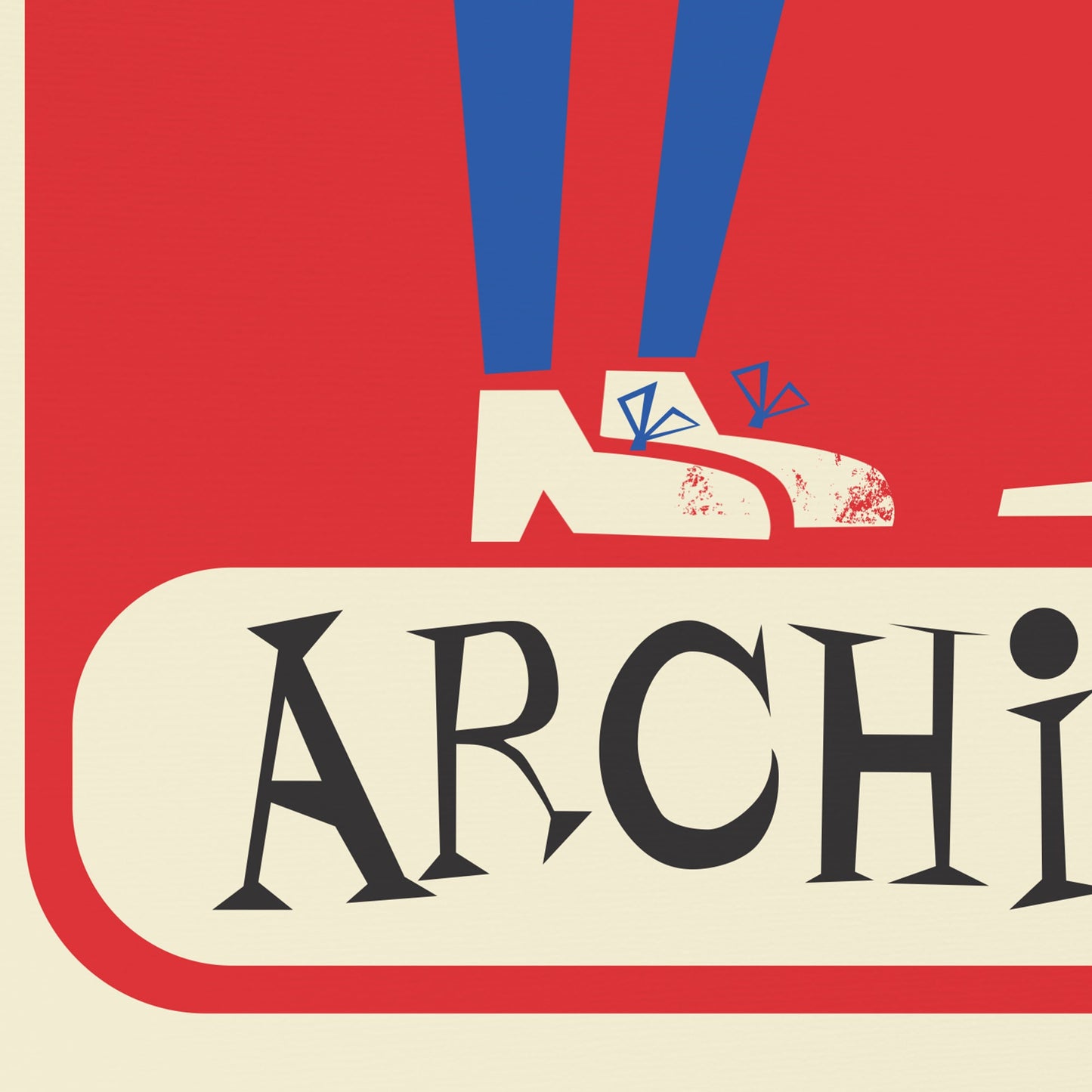 Gift For Architect Poster, Retro Mid Century Modern Print, Choose Your Colors