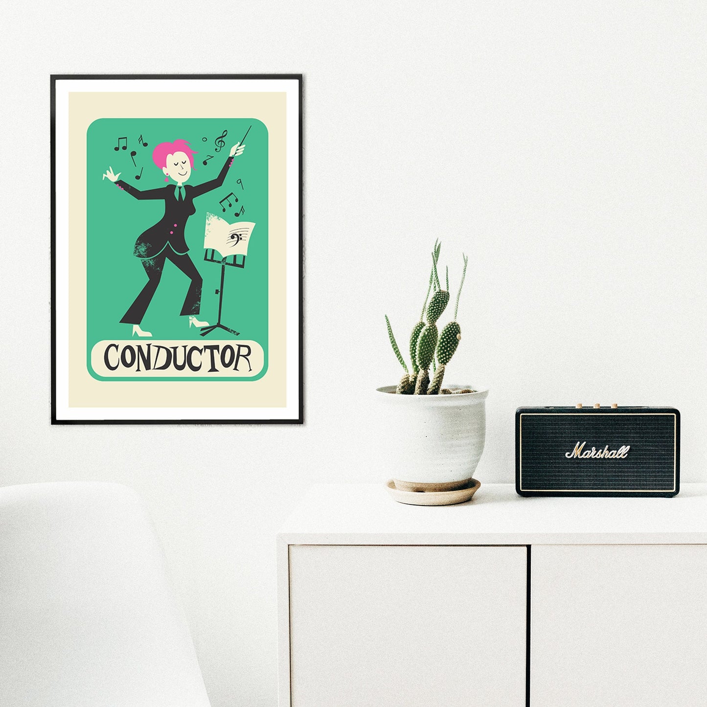 Gift For Music Conductor Poster, School Instructor Women Her, Orchestra Conductor