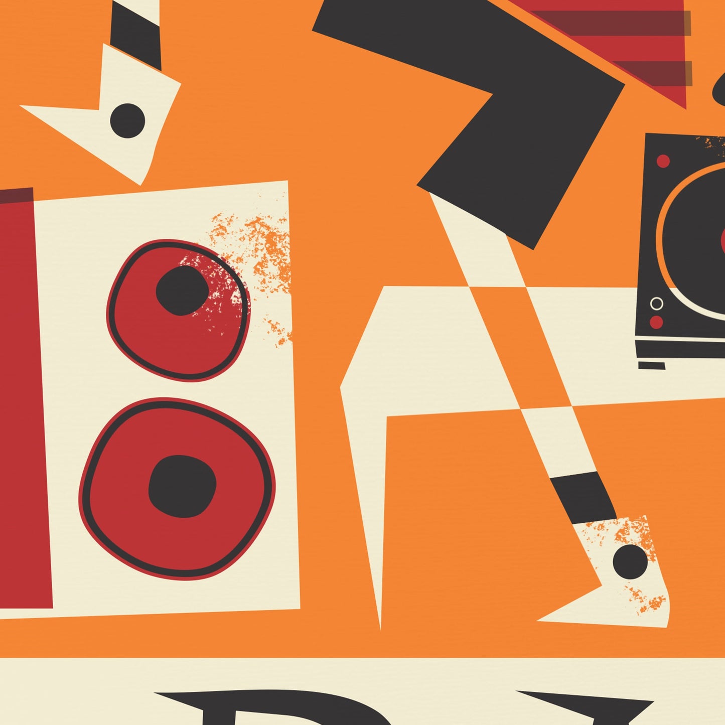 DJ Poster Gift for Boyfriend, Techno Music Gift for DJ, Funny Gift Geek Nostalgia