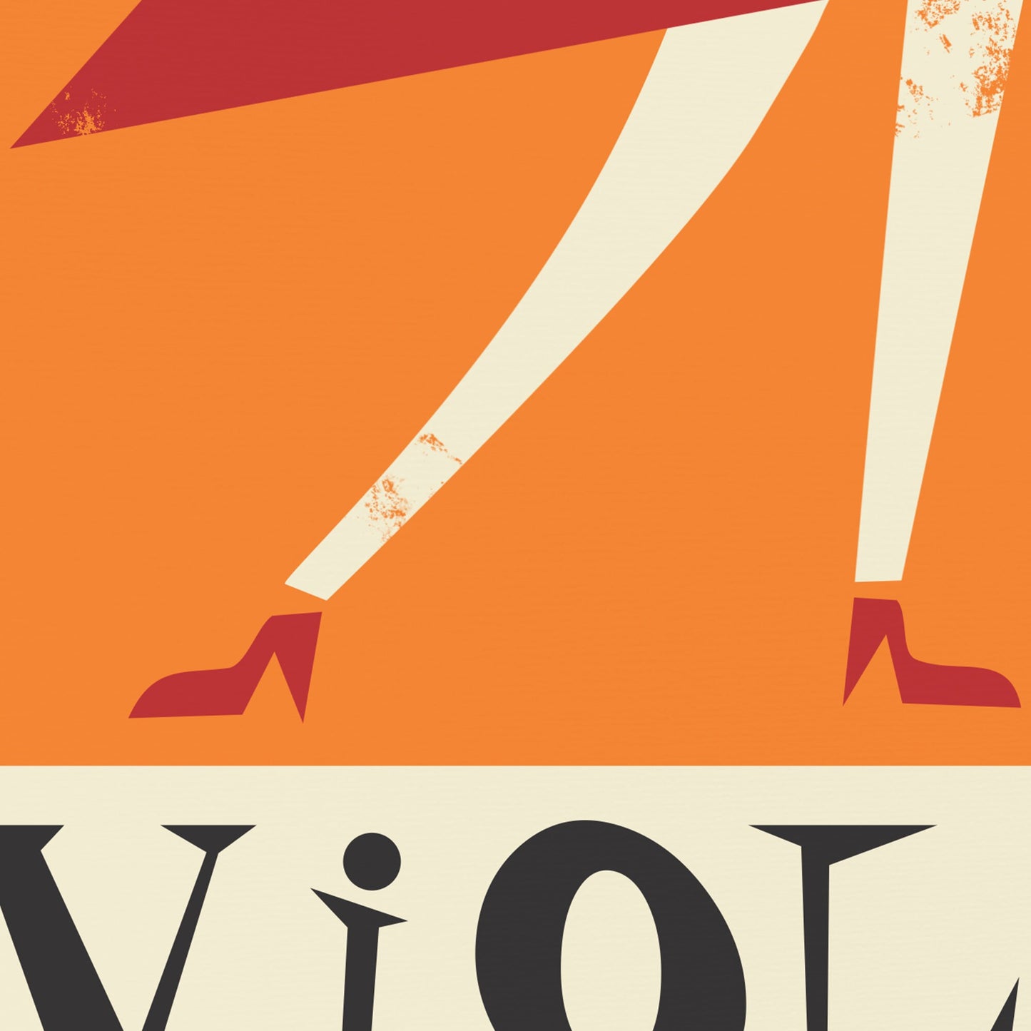 Classical Violinist Poster, Music Room Decoration, Mid 50s Gallery Wall, Opera Art
