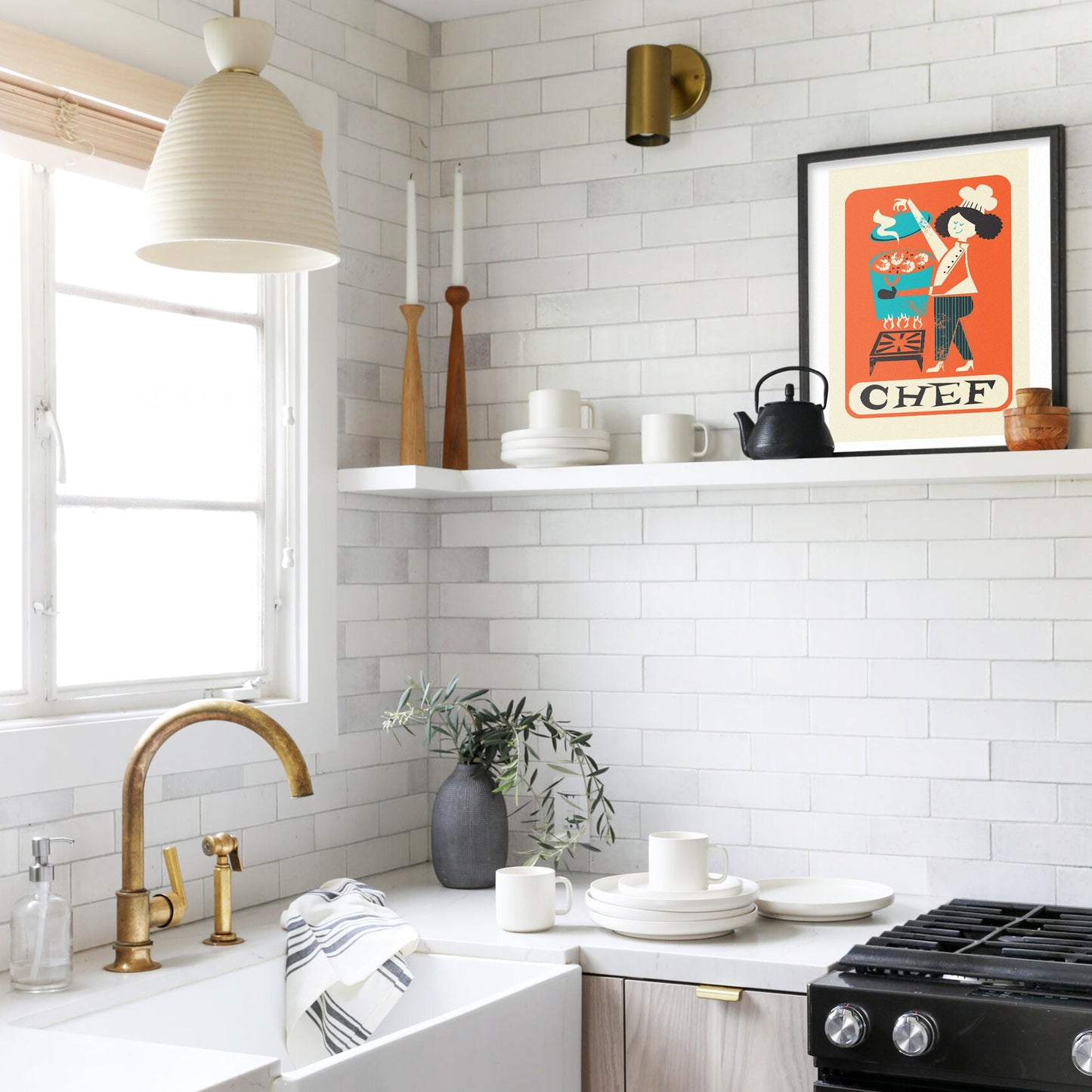 Gift For Chef, Vintage Style Funny Poster, Kitchen Wall Decor, Chef Baking Gifts