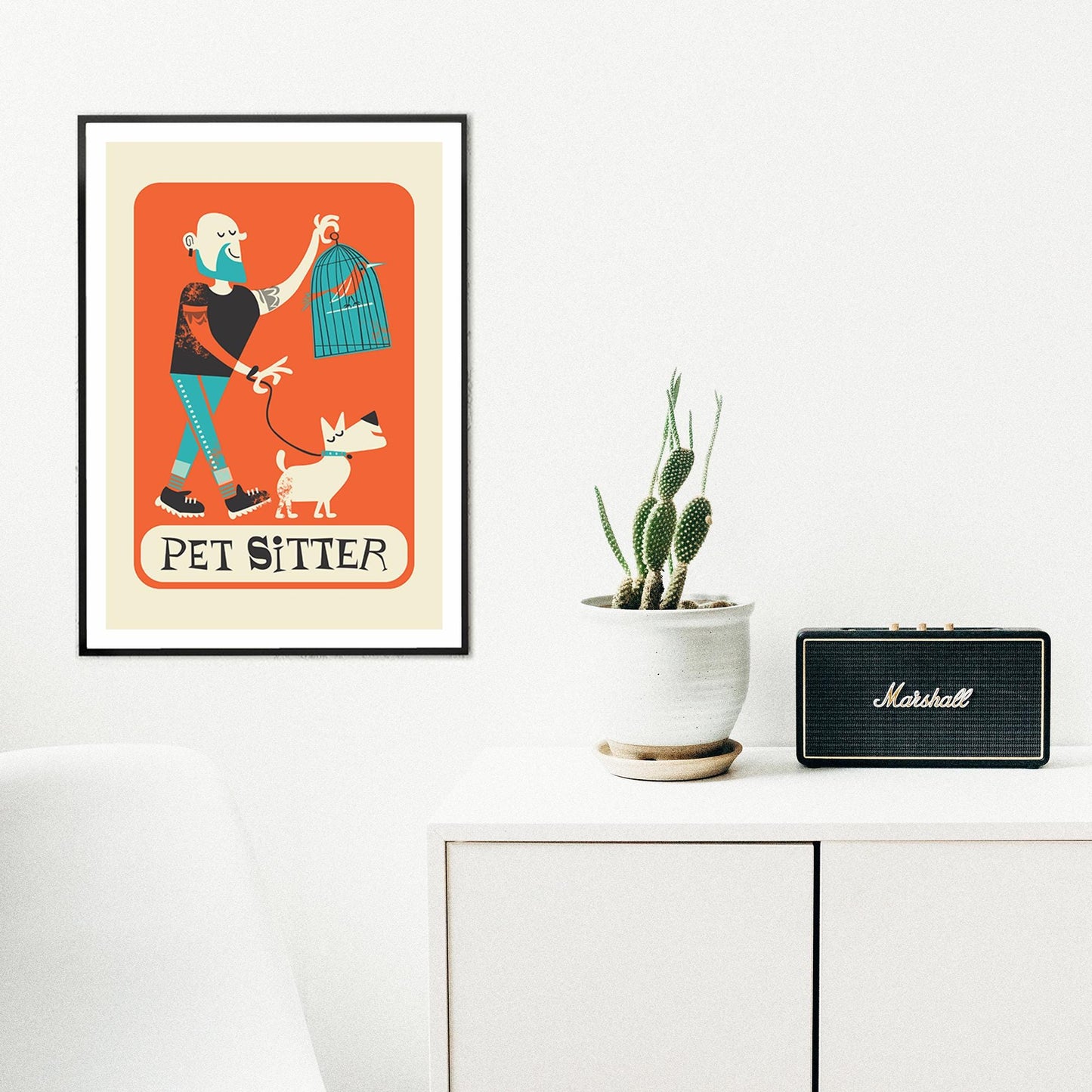Dog Sitter Thank You Gift, Pet Bird Sitter Daycare, New Dog Owner Appreciation Poster