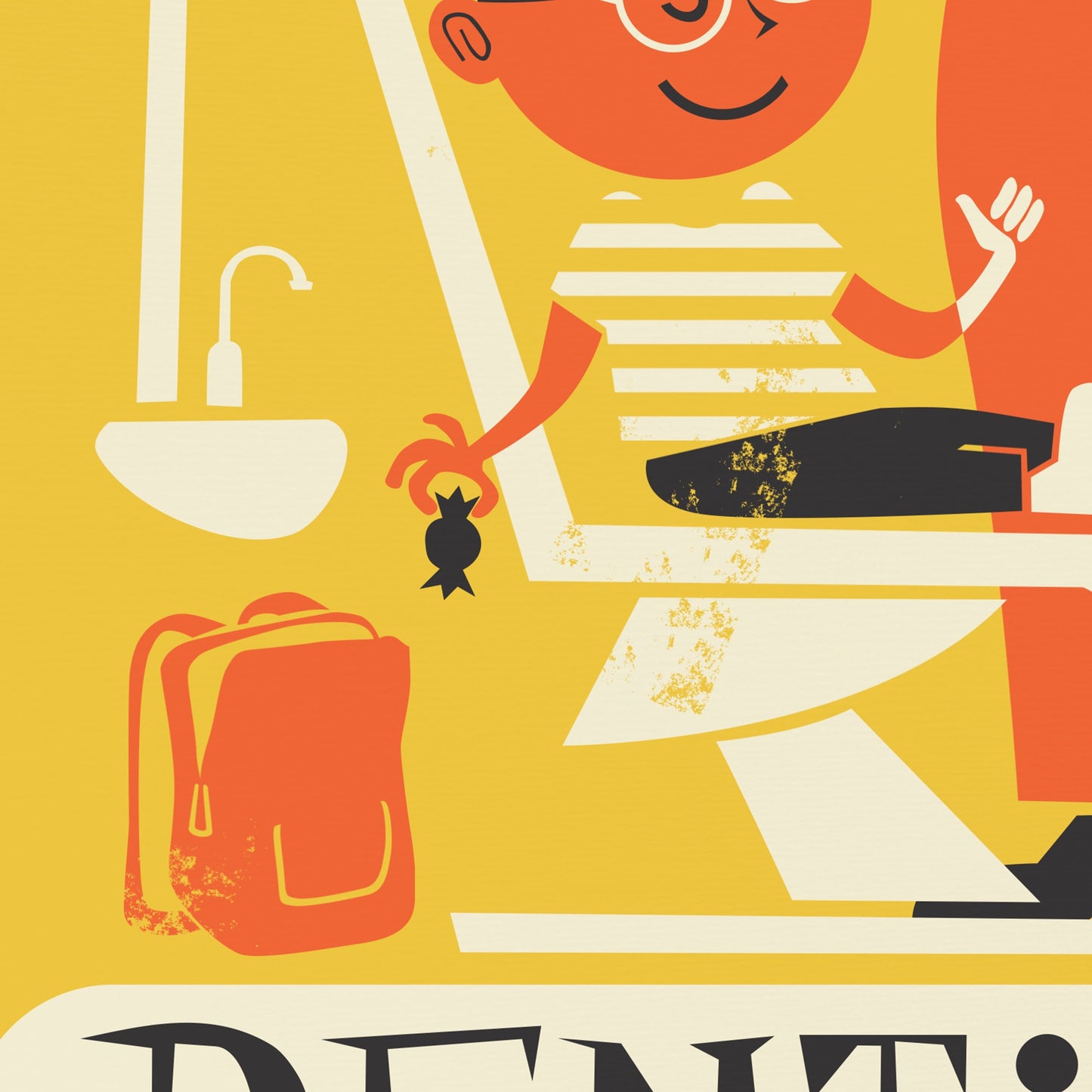 Gift For Dentist, Custom Personalized Artwork Poster, Mothers Day Birthday Gift, Orthodontist