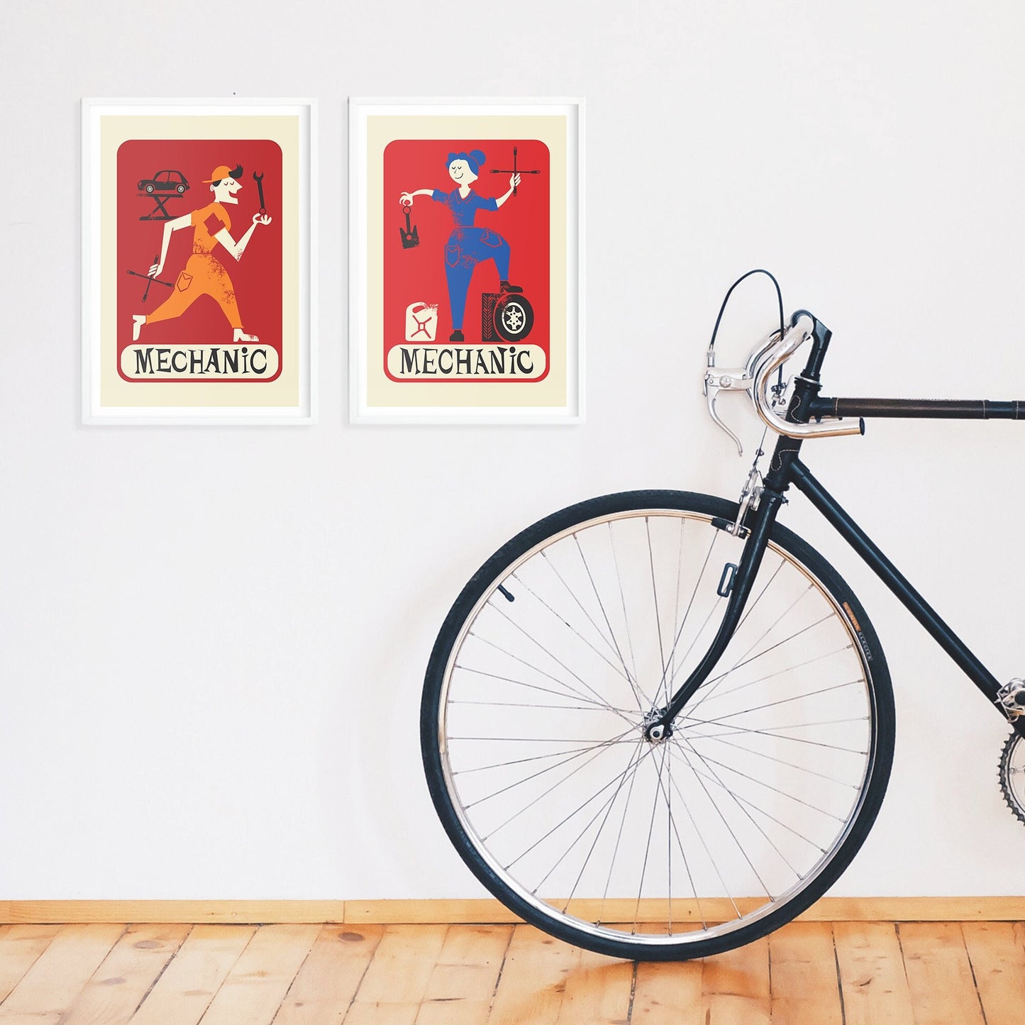 Set Of Two Mechanic Posters, Diesel Auto Gifts, Funny Custom Personalised Set Of Prints