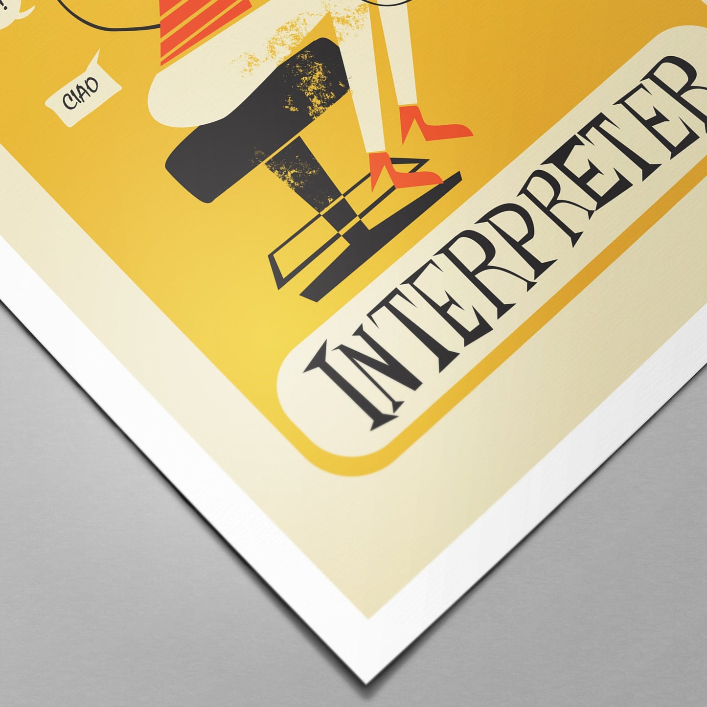 Thank You Gift For Interpreter, Appreciation Coworker Retirement Gift Women, Translator Poster