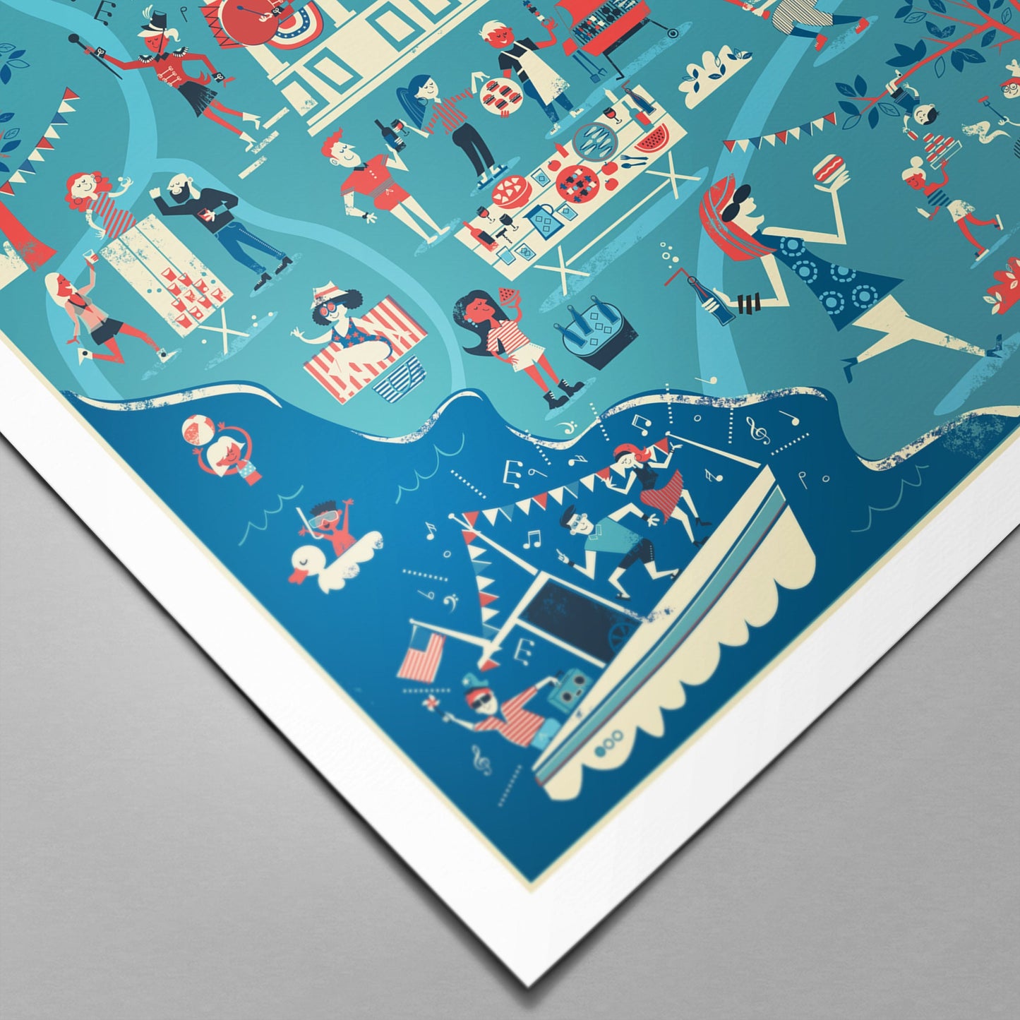 4th of July Print, USA Patriotic Gallery Wall Art Office, Independence Day, American Memorial
