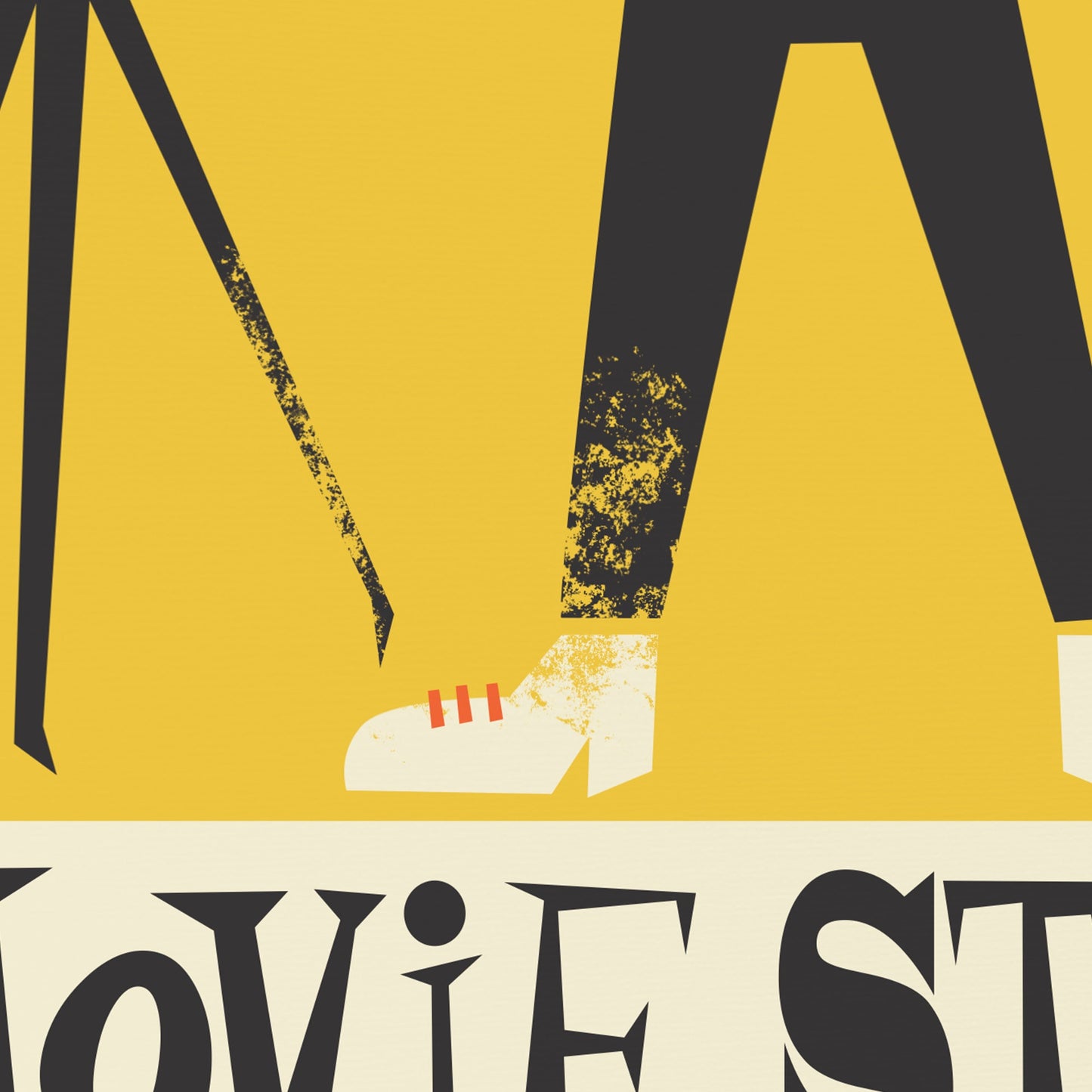 Funny Personalized Movie Star Poster, Broadway Theater Actor Gift, Vintage Mid Century Modern Decor