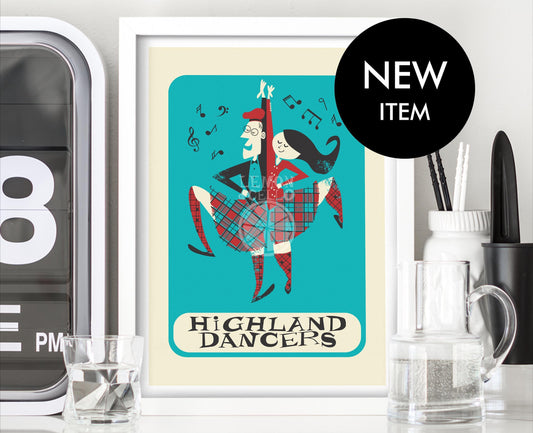 Highland Dancers, Scotland Dance Music Bagpipes, Gift For Dancer Sister Brother