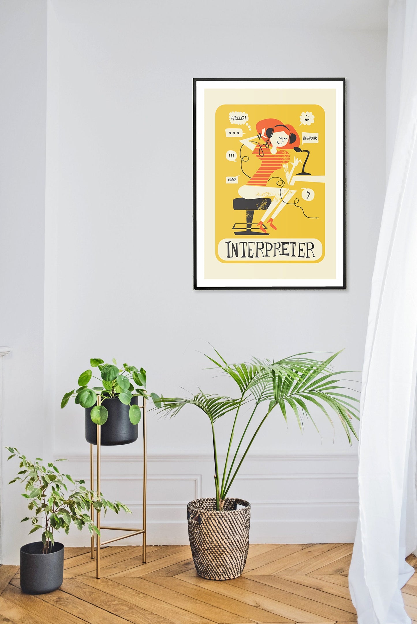 Thank You Gift For Interpreter, Appreciation Coworker Retirement Gift Women, Translator Poster