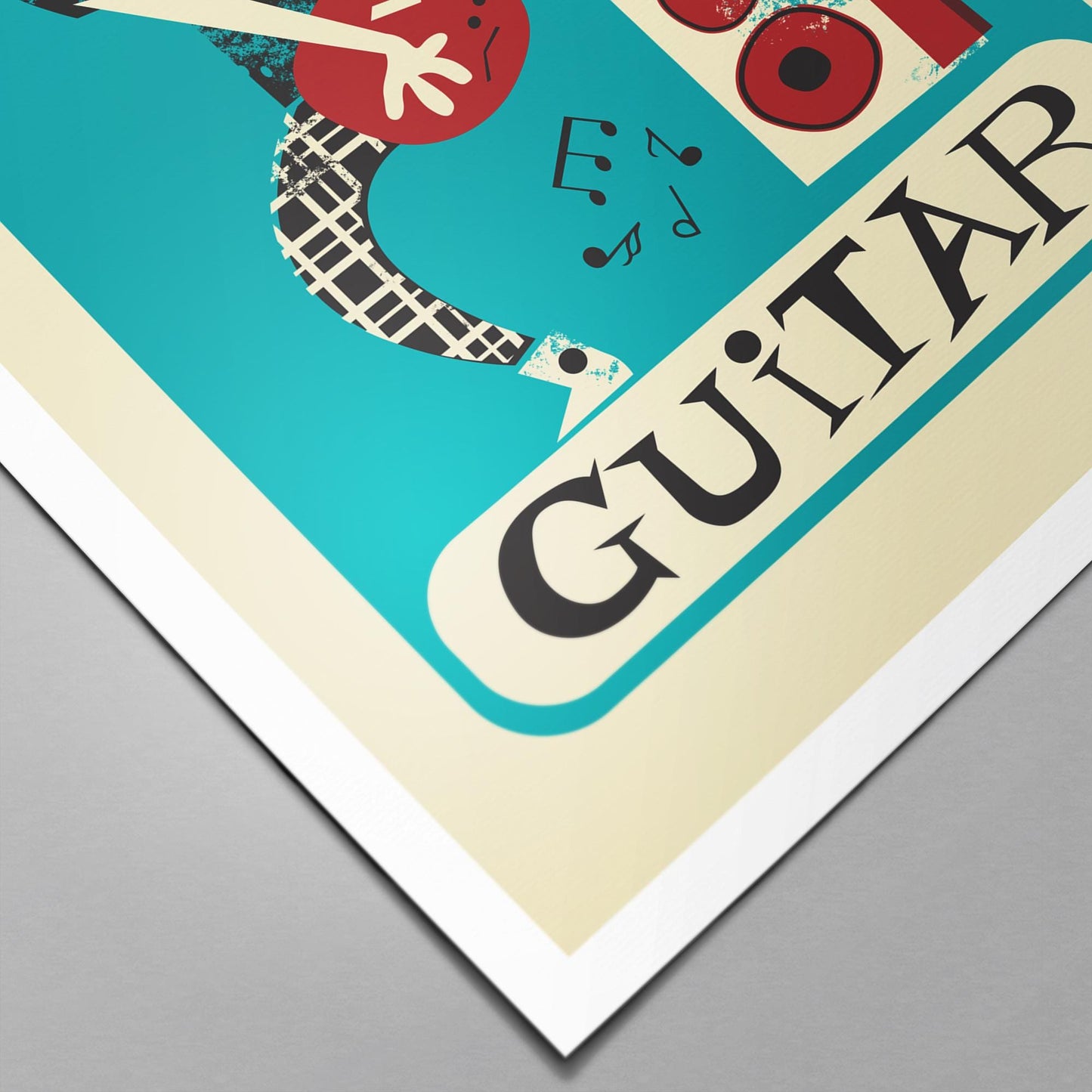 Rock Star Poster, Electric Guitar Player, Gallery Wall Decor