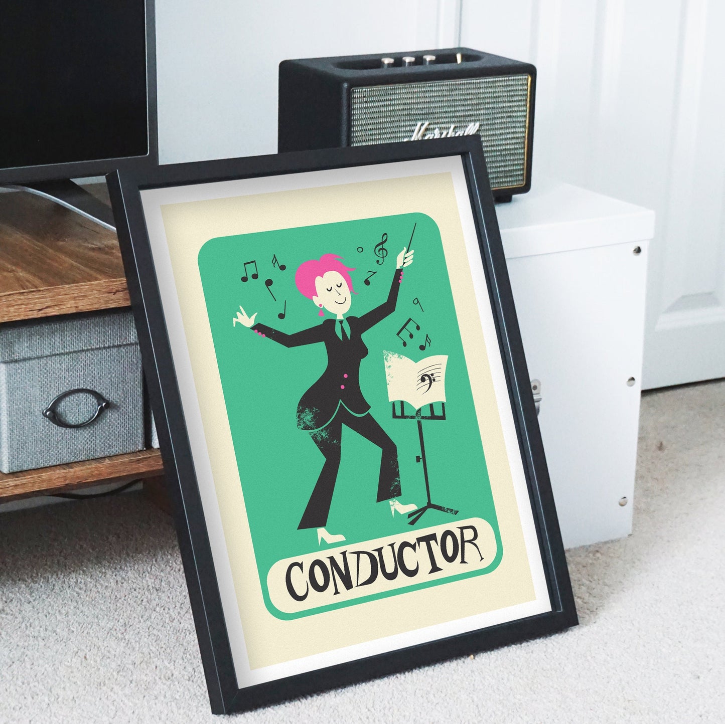Gift For Music Conductor Poster, School Instructor Women Her, Orchestra Conductor